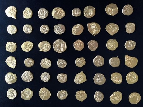 Клад золотых монет у берегов Флориды