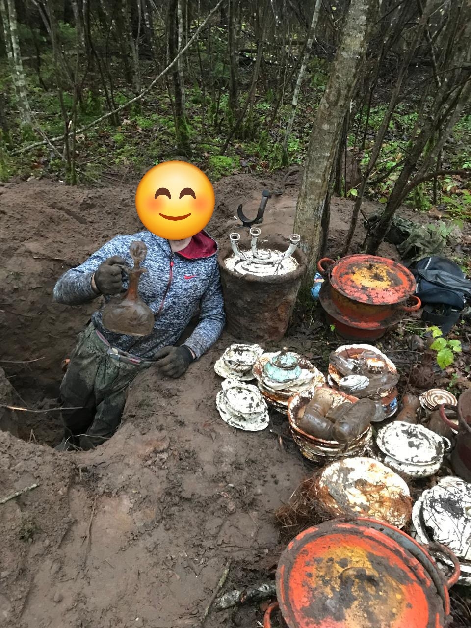 Немецкий сервиз, спрятанный 80 лет назад, нашли под Калининградом